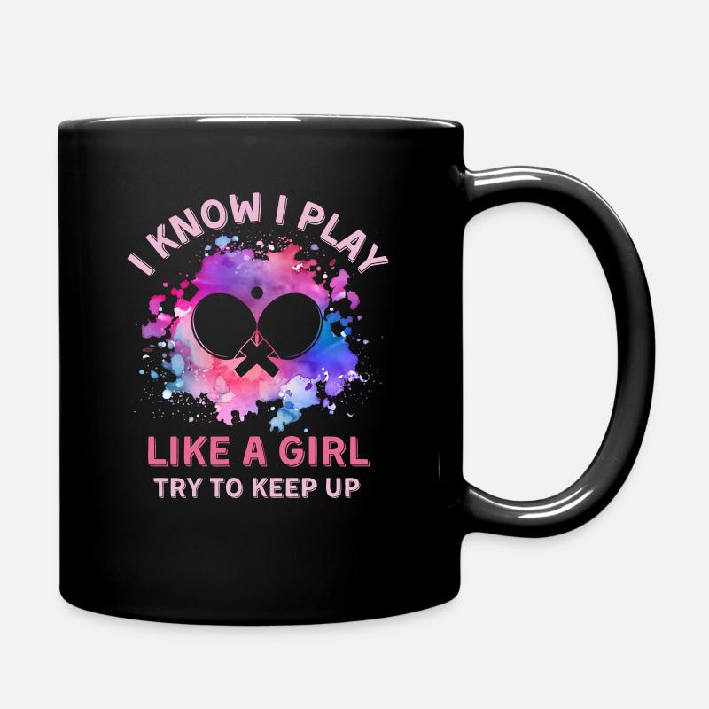 Femmes Tennis de Table Fille - Mug uni - noir