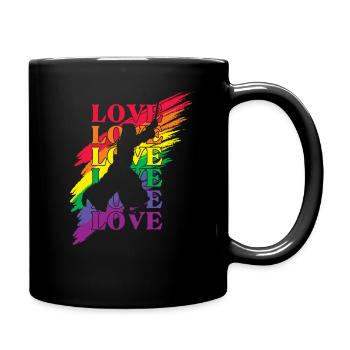 Kendo LGBT Pride - Full Colour Mug - black - Right
