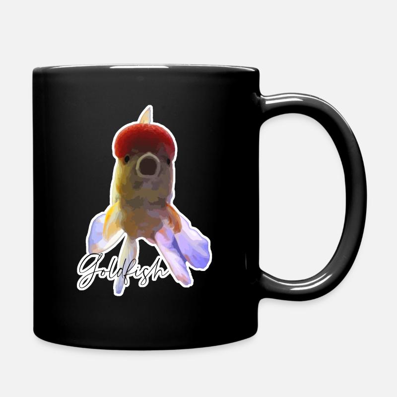 Goldfisch Liebe - Tasse einfarbig - Schwarz