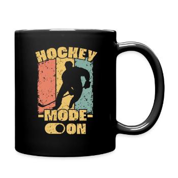 Rétro hockey sur glace - Mug uni - noir - Droite