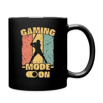 Baseball Retro - Tasse einfarbig - Schwarz - Rechts