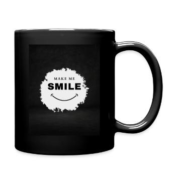 Black And White Simple Make Me Smile T Shirt - Mug uni - noir - Droite