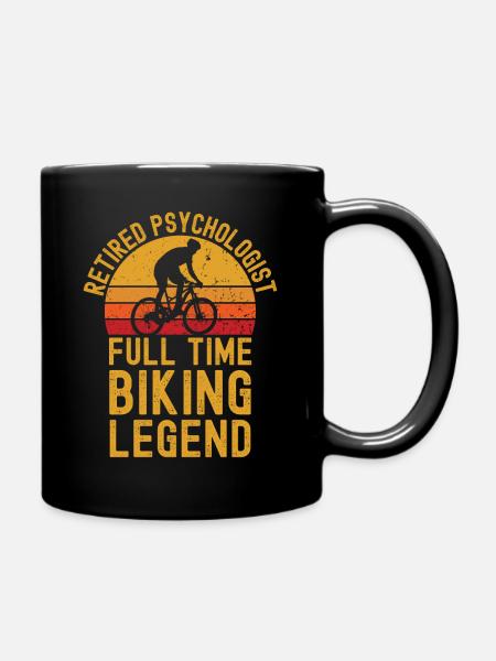 Psychologue à la retraite légende du vélo - Mug uni - noir