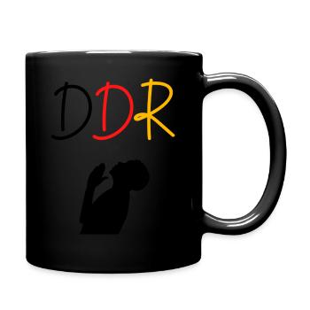DDR - Tasse einfarbig - Schwarz - Rechts