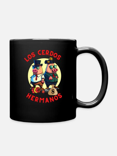 Les frères cochons - Mug uni - noir