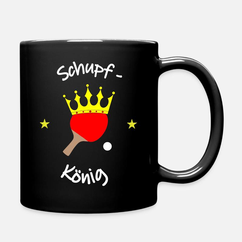 Schupfkönig - Tasse einfarbig - Schwarz