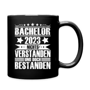 Bachelor 2023 - Tasse einfarbig - Schwarz - Rechts