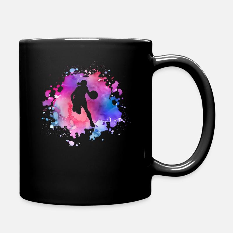 Basketball féminin - Mug uni - noir