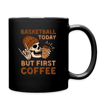Coffee Basketball skeleton - Full Colour Mug - black - Right