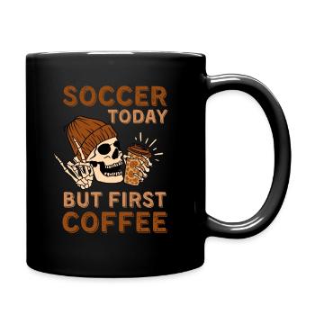 Coffee Soccer skeleton - Full Colour Mug - black - Right