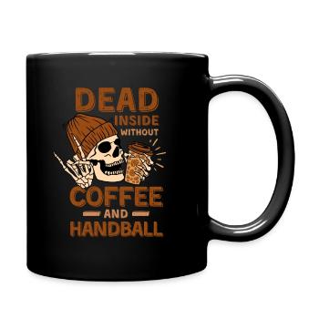 Coffee Handball skeleton - Full Colour Mug - black - Right