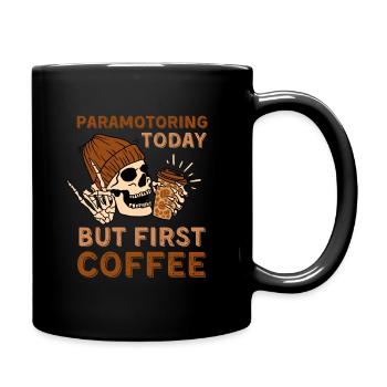 Café Squelette paramoteur - Mug uni - noir - Droite