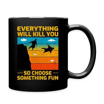 Wingsuit volant Base Jumping Parachutisme Wingsuit - Mug uni - noir - Droite