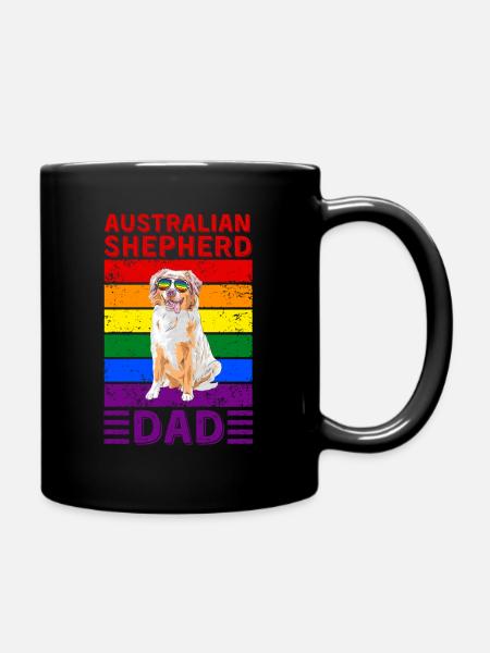Papa berger australien LGBTQ - Mug uni - noir