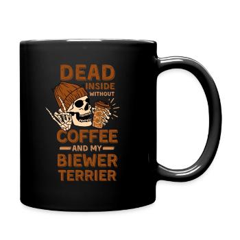 Coffee Biewer-terrier lover - Full Colour Mug - black - Right