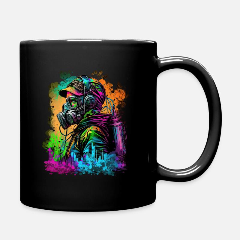 graffiti girl2 - Tasse einfarbig - Schwarz