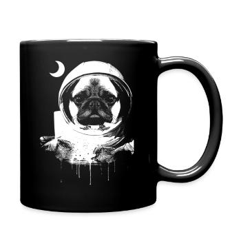 BW Space Mops T-Shirt - Tasse einfarbig - Schwarz - Rechts