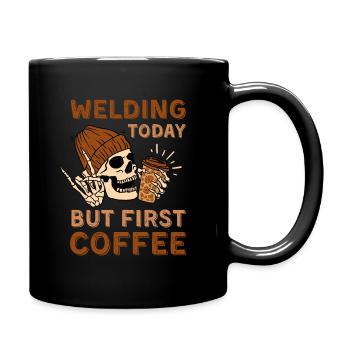Coffee Welding skeleton - Full Colour Mug - black - Right