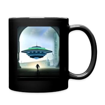 damals, Back in the days - Tasse einfarbig - Schwarz - Rechts