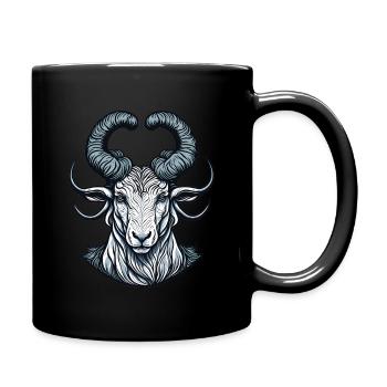 Aries - Widder - Tasse einfarbig - Schwarz - Rechts