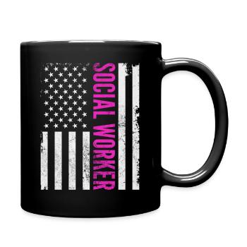 Travailleur social - American Patriot Patriotic Social - Mug uni - noir - Droite
