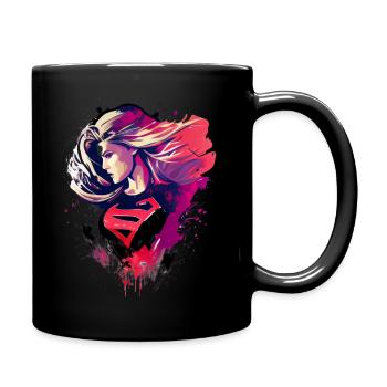 femme forte - Mug uni - noir - Droite
