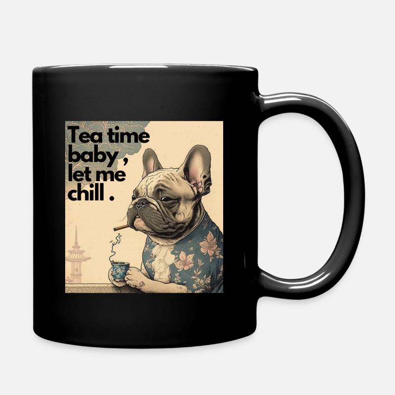 Bouledogue Français mode Chill - Mug uni - noir