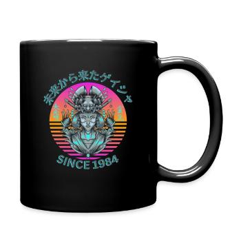 Futuristic Geisha - Full Colour Mug - black - Right