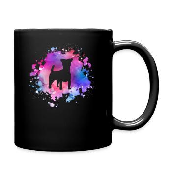 Russel-Terrier Hundeliebhaber - Tasse einfarbig - Schwarz - Rechts