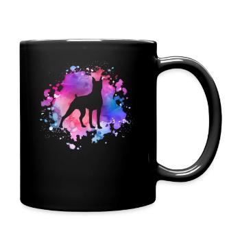 Deutsch-Boxer-Hundeliebhaber - Tasse einfarbig - Schwarz - Rechts