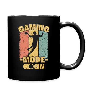 Women Handball retro - Full Colour Mug - black - Right
