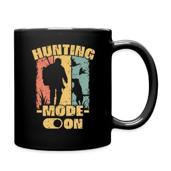 Chasse rétro - Mug uni - noir - Droite