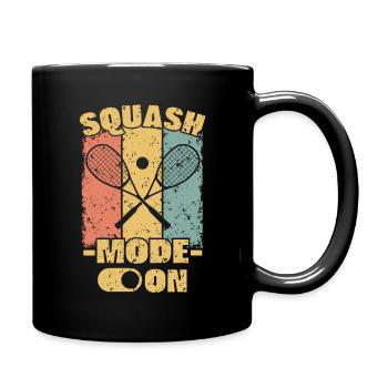 Squash retro - Tasse einfarbig - Schwarz - Rechts