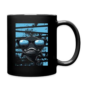 Cool Shark - Full Colour Mug - black - Right