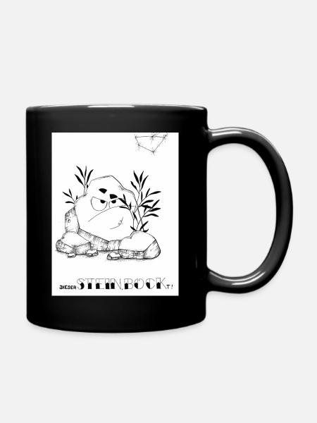 Steinbock - Tasse einfarbig - Schwarz