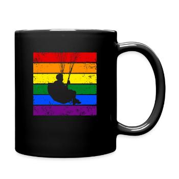 Paragliding LGBTQ - Full Colour Mug - black - Right