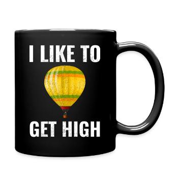 Hot Air Ballooning Hopper Balloon Ride Balloonist - Full Colour Mug - black - Right