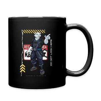 Ne regardez pas ici - Mug uni - noir - Droite