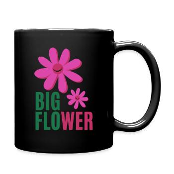Big Flower - Mug uni - noir - Droite