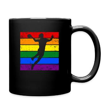 Handball LGBTQ Frauenhandball - Tasse einfarbig - Schwarz - Rechts