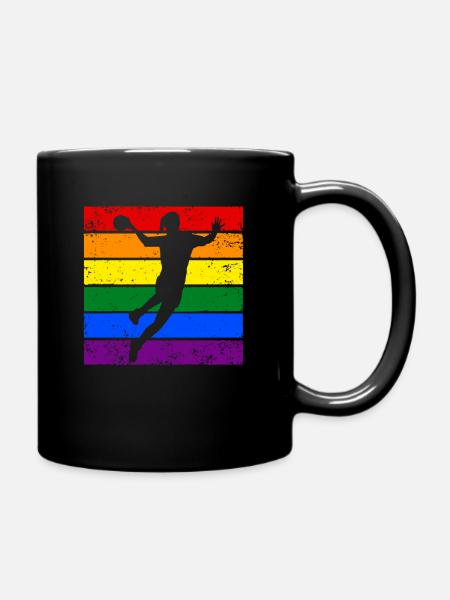Handball LGBTQ Frauenhandball - Tasse einfarbig - Schwarz