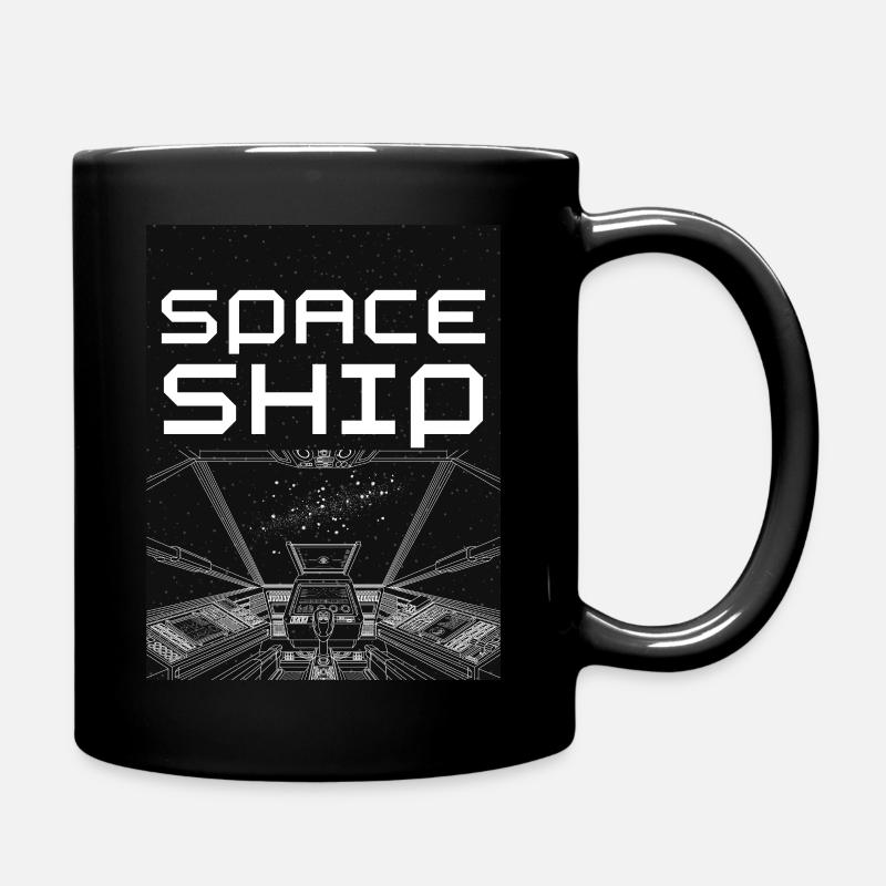 Spaceship - Tasse einfarbig - Schwarz