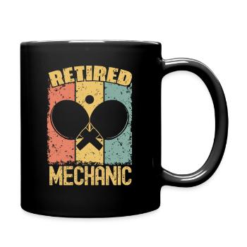 Table-tennis retired mechanic - Full Colour Mug - black - Right