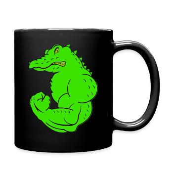 strong crocodile - Full Colour Mug - black - Right