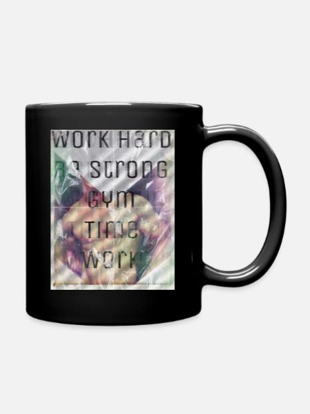 Work Hard Training - Tasse einfarbig - Schwarz
