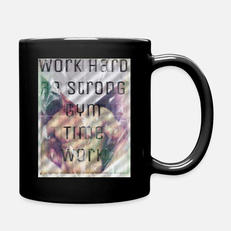 Work Hard Training - Tasse einfarbig - Schwarz