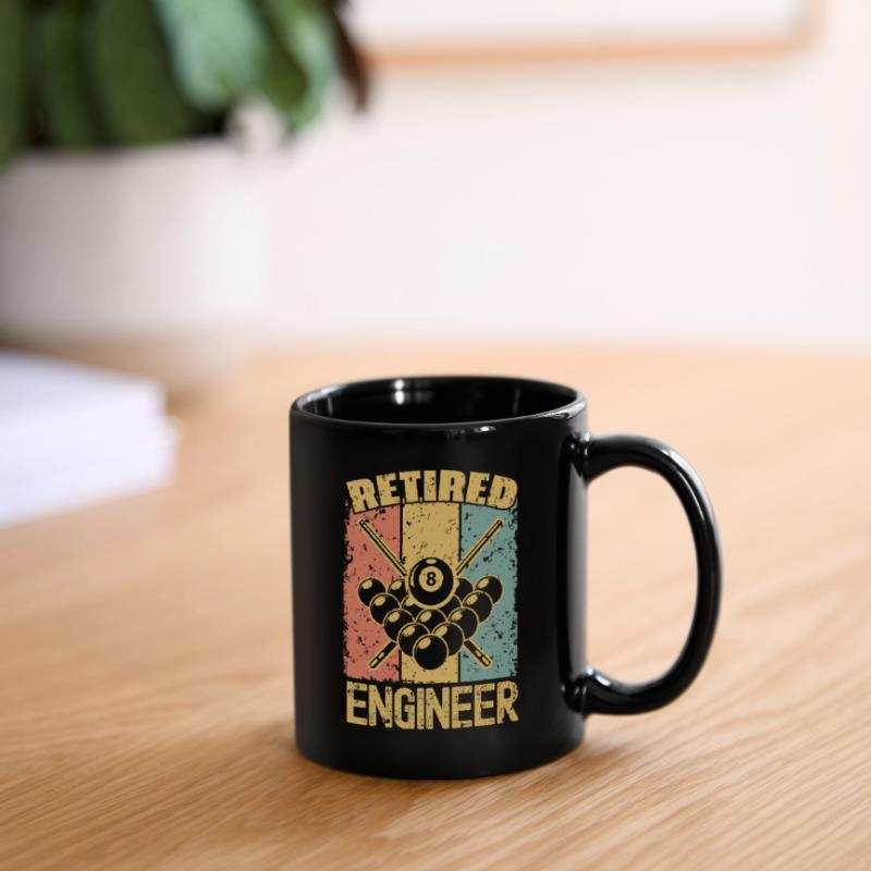 Billiard retired engineer Full Colour Mug