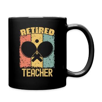 Professeur de tennis de table à la retraite - Mug uni - noir - Droite