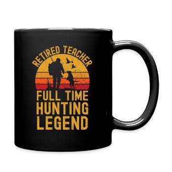 Légende de la chasse aux enseignants à la retraite - Mug uni - noir - Droite