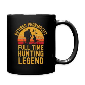 Légende de la chasse aux pharmaciens à la retraite - Mug uni - noir - Droite